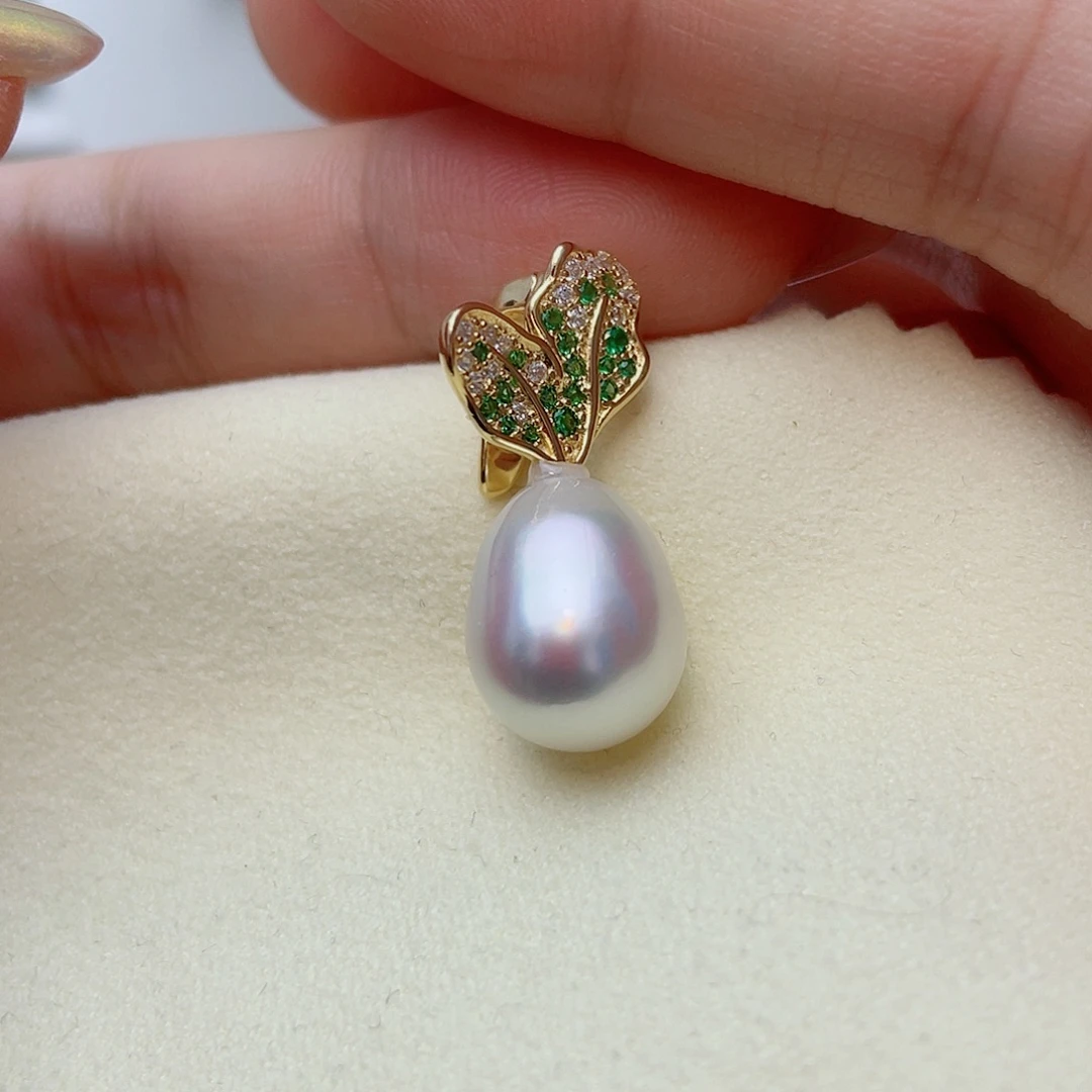 银S925镶嵌颈饰海水珍珠w31