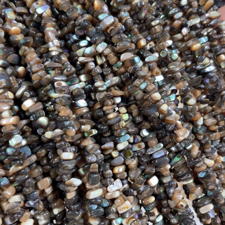 大理石磁石一条天然鲍鱼贝碎银款