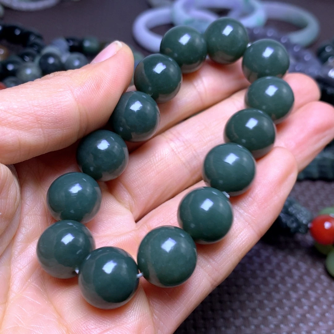 和田玉未镶嵌手串16