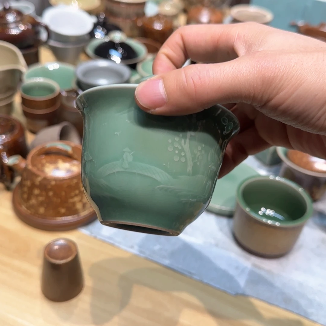 小金茶具青瓷茶器