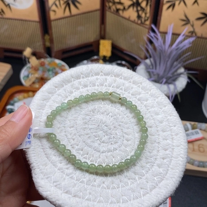 翡翠未镶嵌手链卡4.6mm 半价清货无鉴赏47