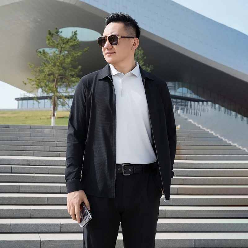【松柏之茂】夏季新款男士弹力凉感防晒翻领皮肤衣外套 EW63