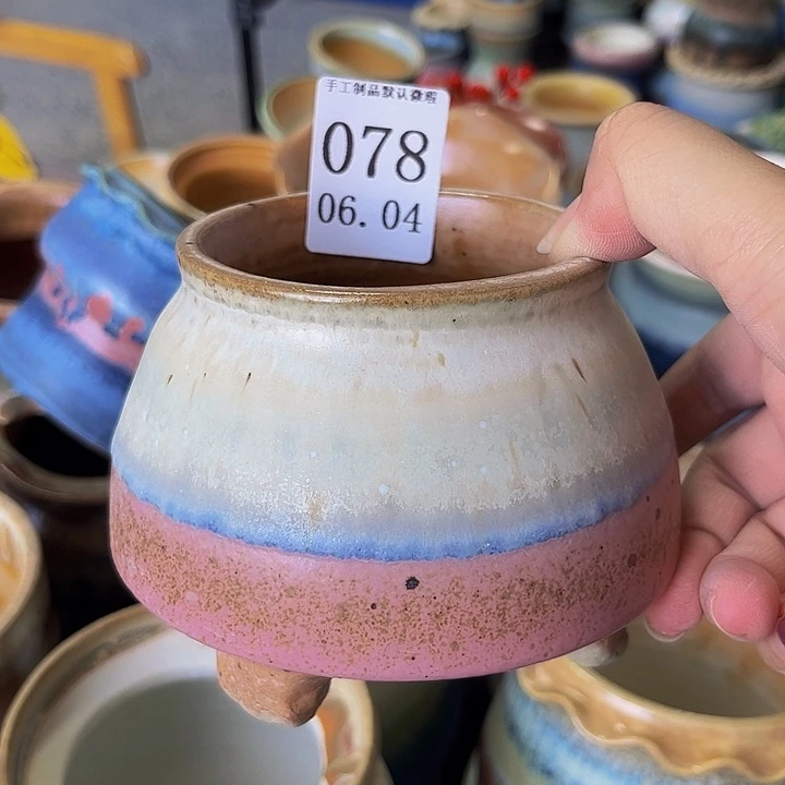 摆件景德镇陶瓷手工制作口8高9