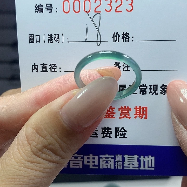未镶嵌戒圈翡翠2323