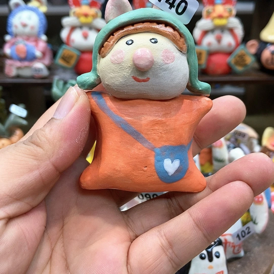 摆件直播间手工抽象陶瓷摆件140