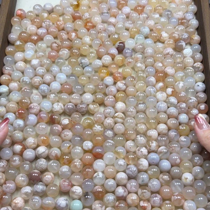 玛瑙/玉髓未镶嵌手链12mm 100克