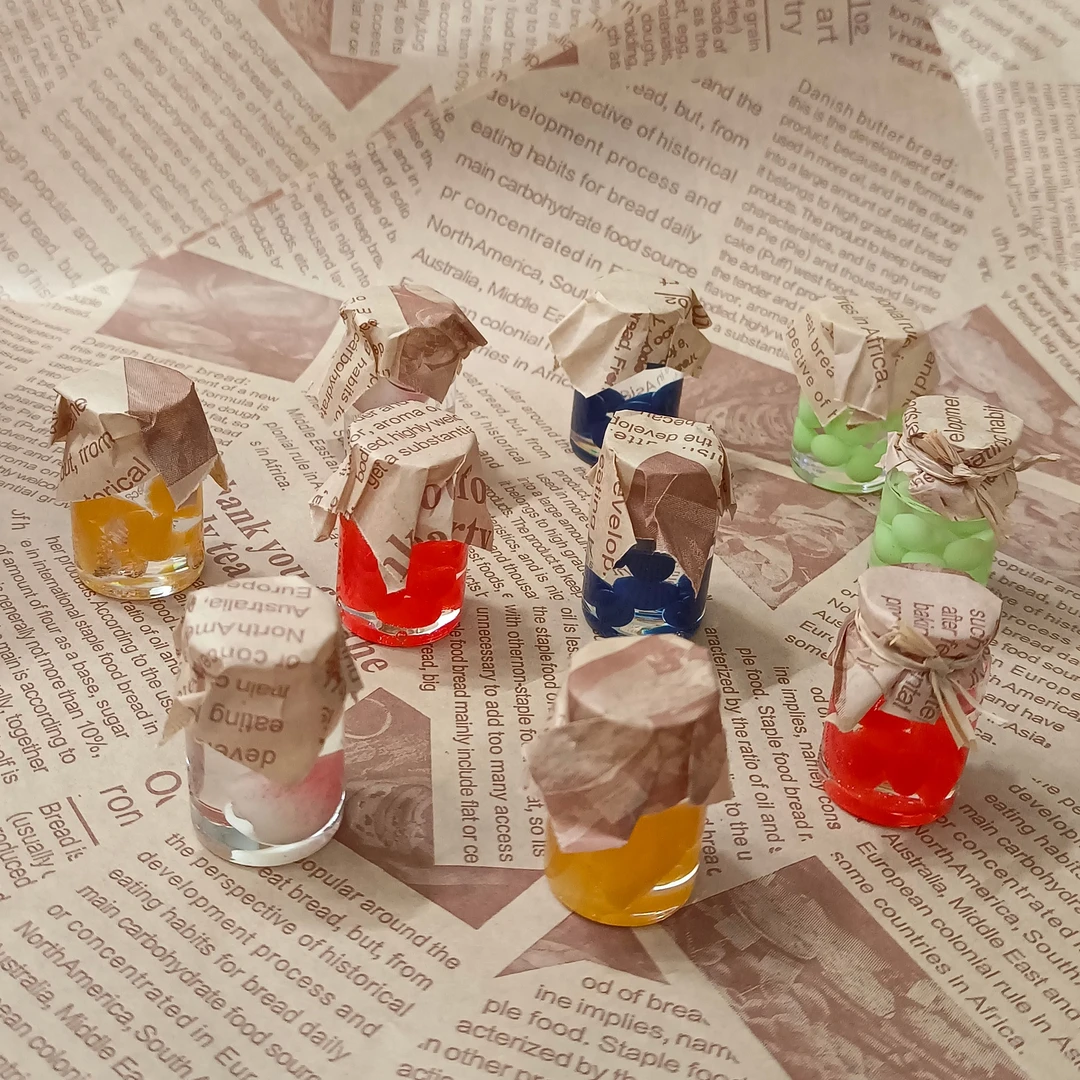 【现货】定制罐头diy车载迷你花束迷你花瓶手工娃娃屋diy