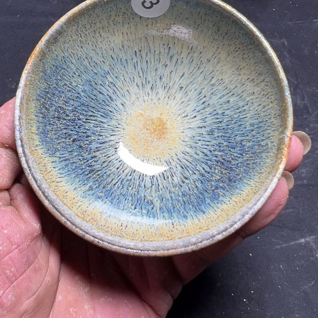茶盏落灰烧建盏茶器