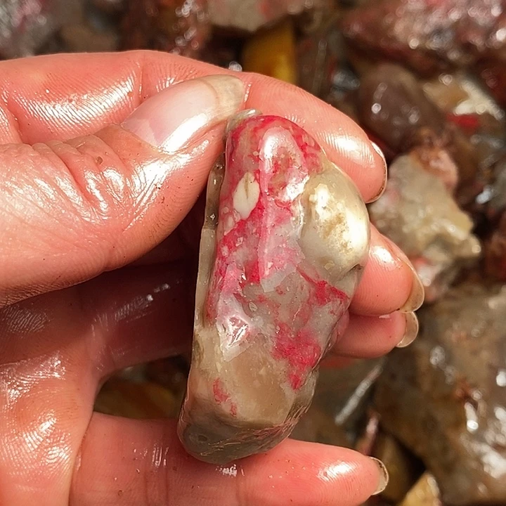 昌化石寒**雪浙江昌化鸡血石