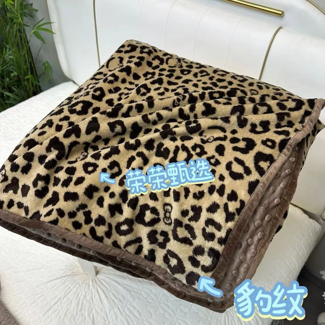 【秋冬上新】-豹小纹-唐锦绒牛奶绒双人被套200*230亲肤加厚舒适