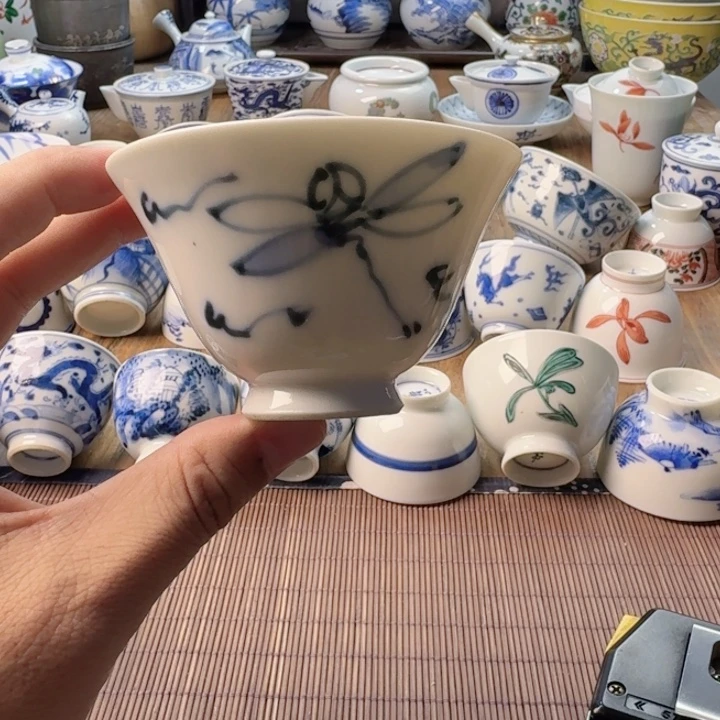 青花瓷器杯子茶具