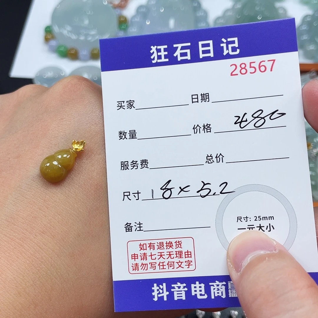 秀***儿颈饰18K金镶嵌翡翠