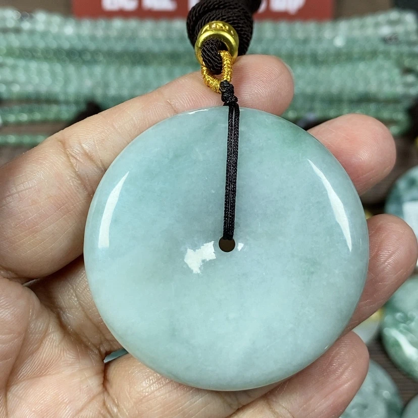 【闪购商品】翡翠颈饰未镶嵌玉吊坠翡翠玉大款厚装平安扣