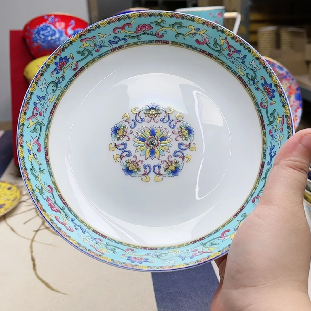 【闪购商品】珐琅7英寸4深湖水蓝。。。。