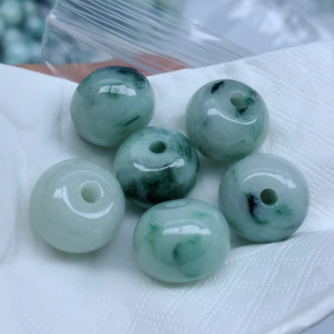 翡翠未镶嵌颈饰珠珠子