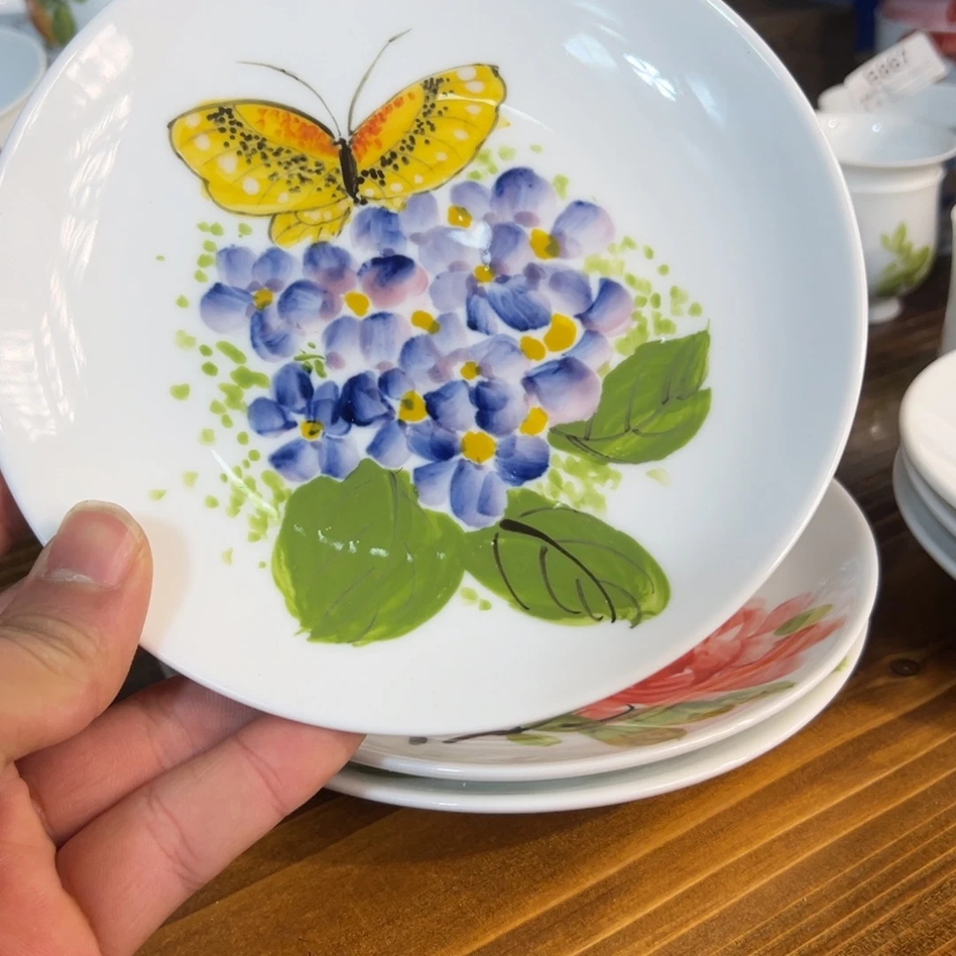 陶瓷景德镇高温釉下陶瓷6.5寸盘