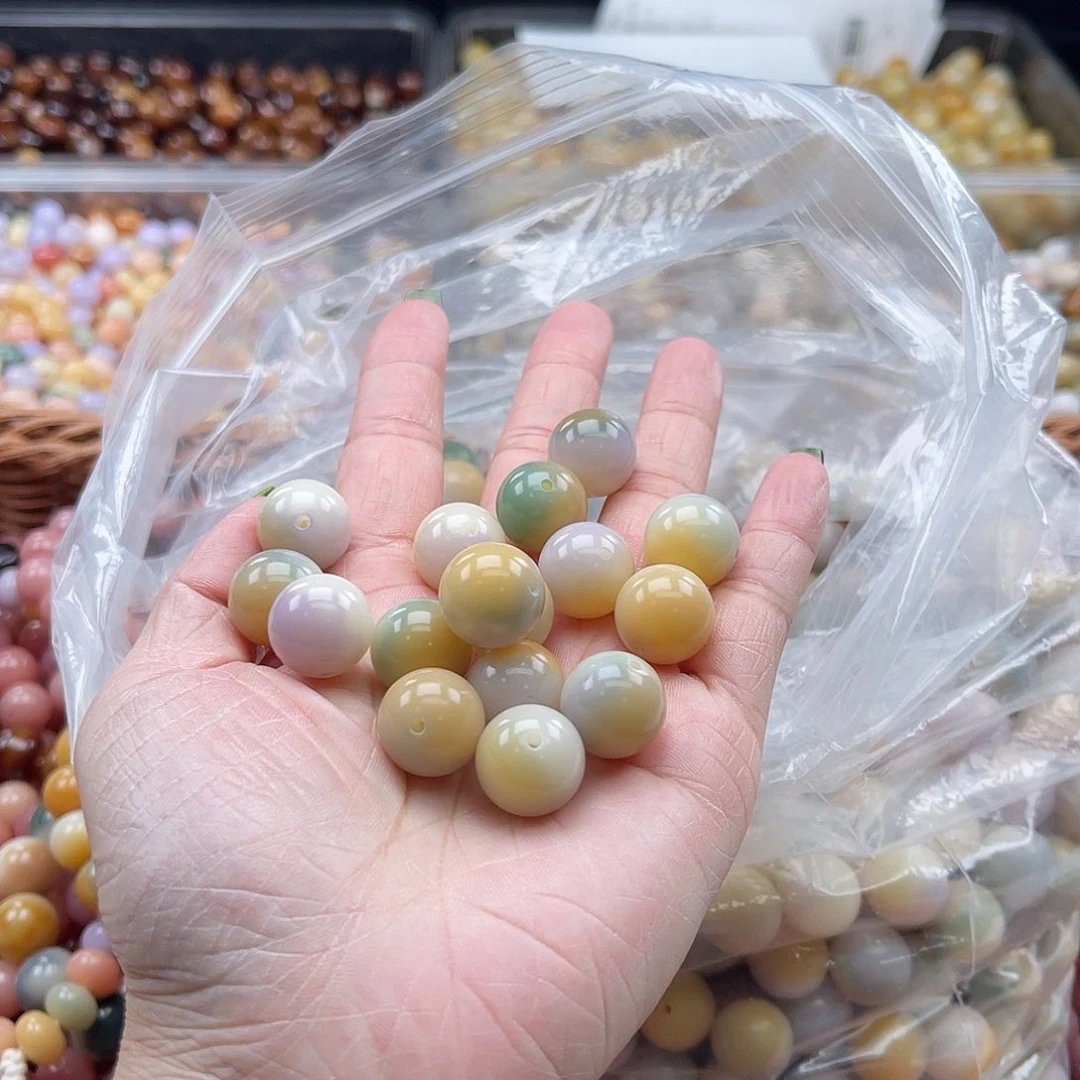 白玉菩提吊坠Q/14mm/22颗