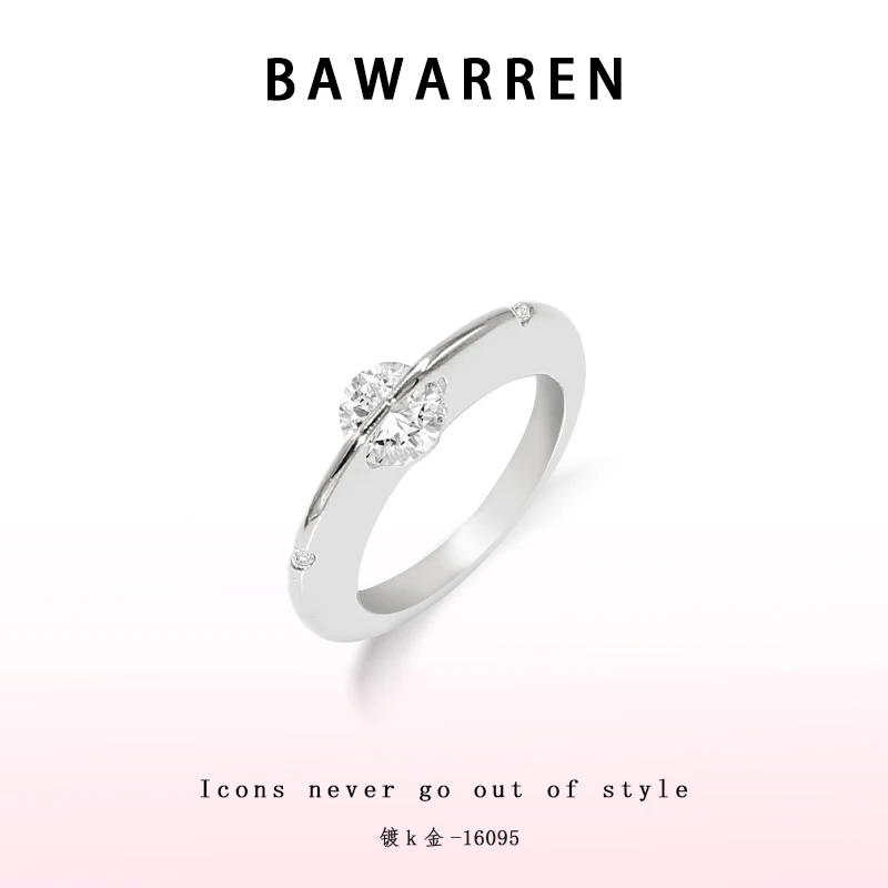 Bawarren 16095-【行星】轻奢戒指百搭