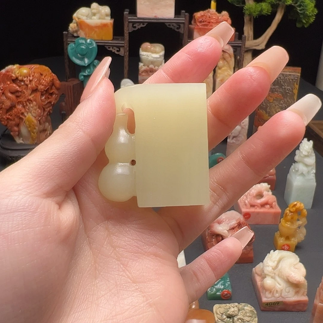 昌化石印石三*?手工制作