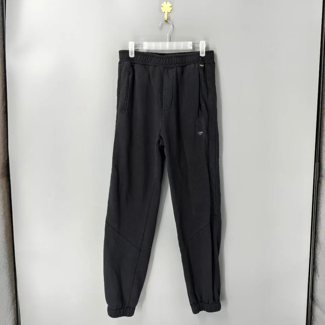 99新 FENDI/芬迪 葡萄籽奢潮/Fendi 口袋logo卫裤/46