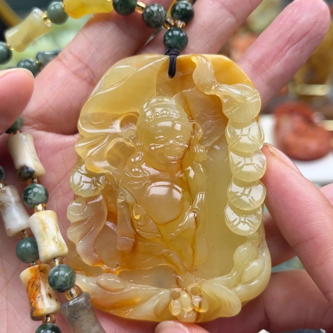 岫玉未镶嵌挂件挂件
