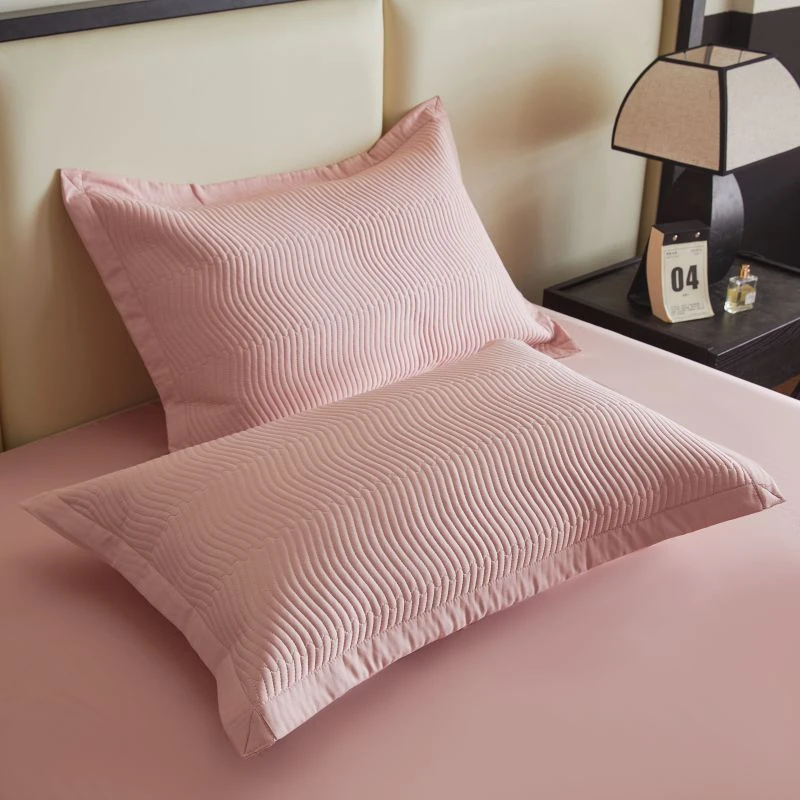 （枕套1对）纯色枕套夹棉枕套48*74