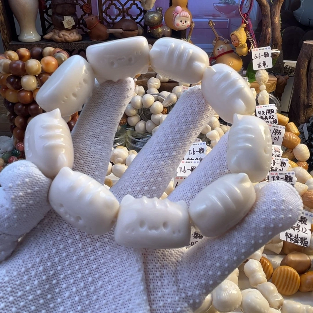 菩提根/象牙果手串-原色法棍猫