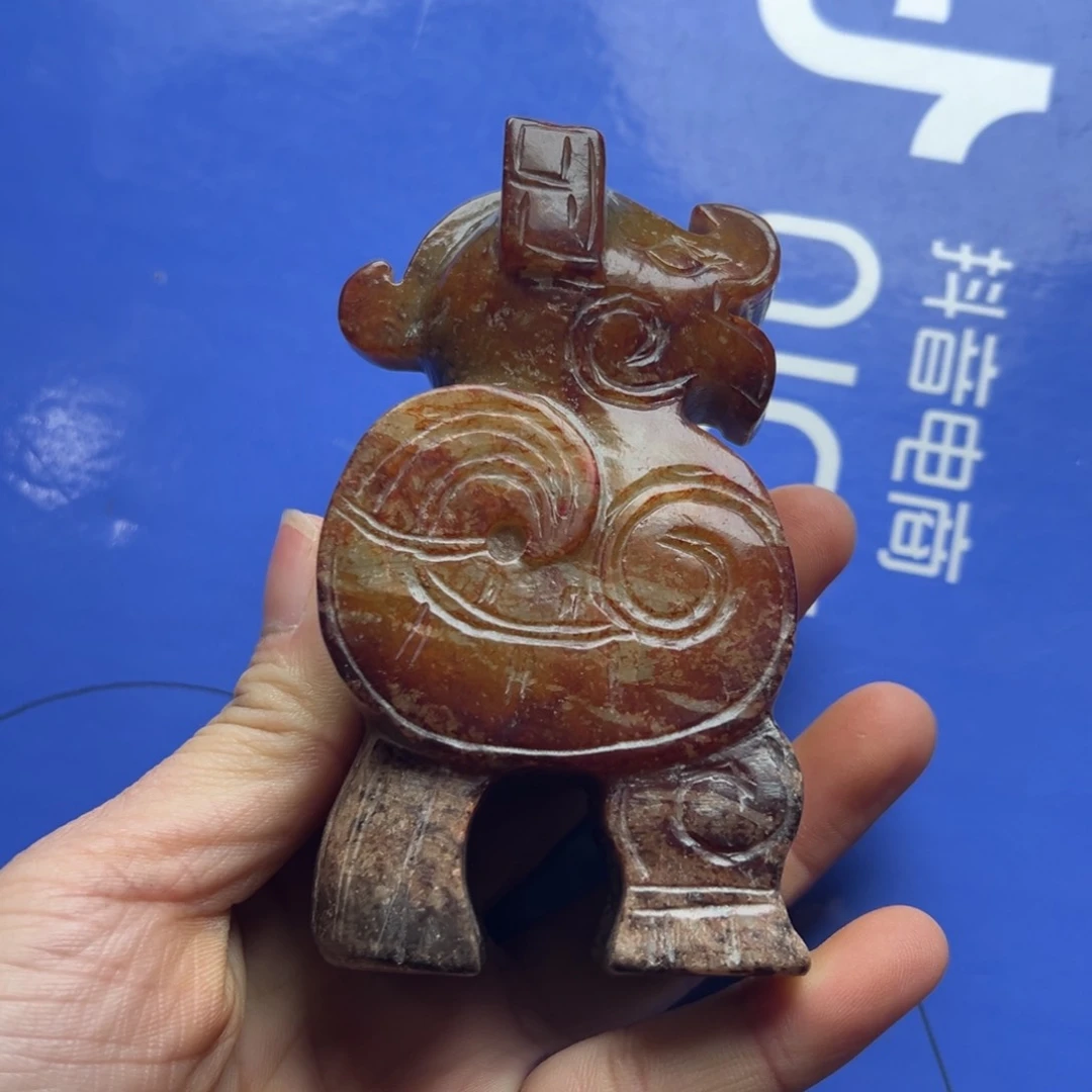和田玉未镶嵌把件人**值