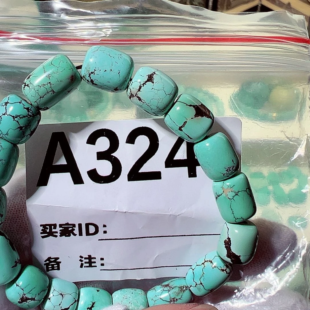 绿松石桶珠手串未镶嵌糖*果