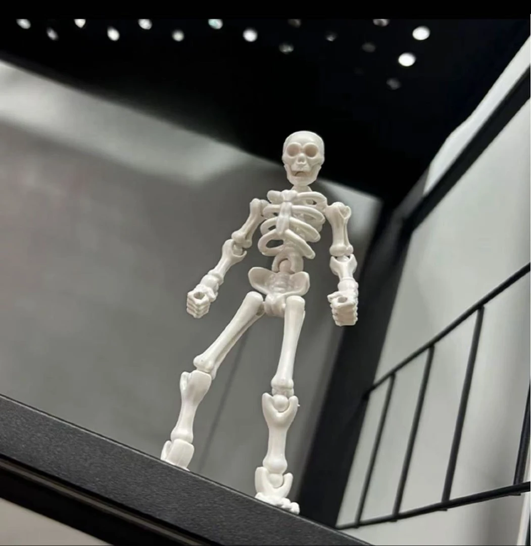 【随意造型】骷髅可动人偶全关节百变拼装玩具3d打印创意解压DIY