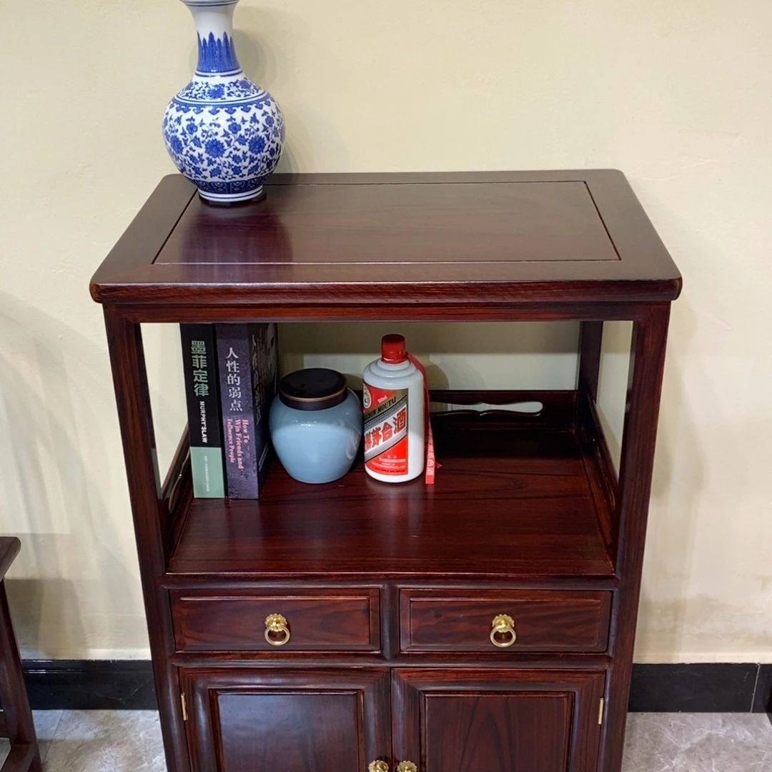黑酸枝木类成套家具茶水柜