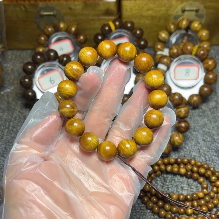 楠木（金丝楠）手串/手链枯木老料水波1.5