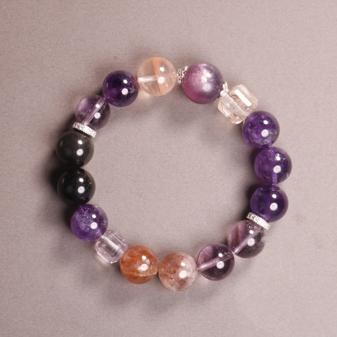 【汪氏精品】好运白幽灵多宝手串 多样性发其一 1749-F32