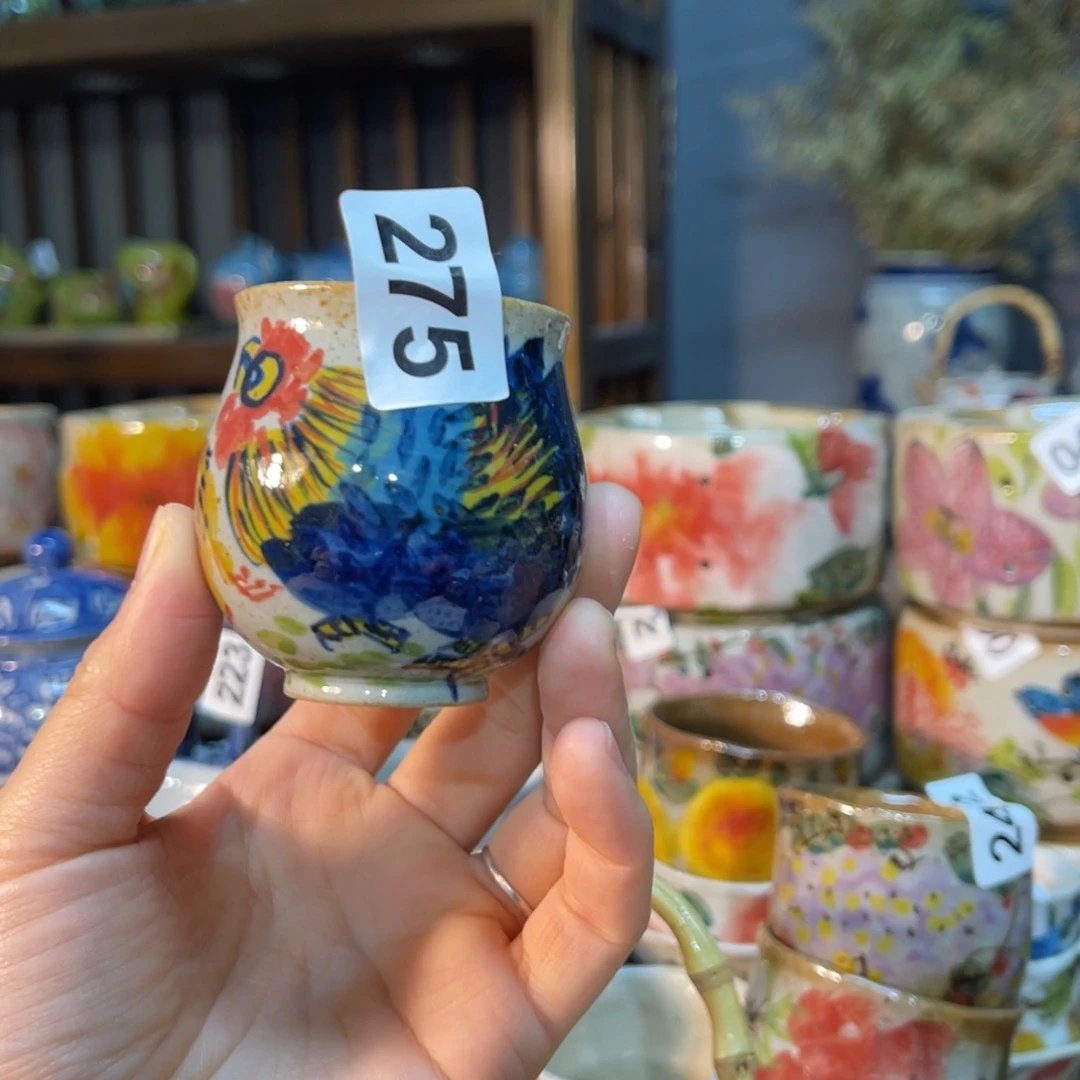 杯禧*~素浅陶瓷手工手绘