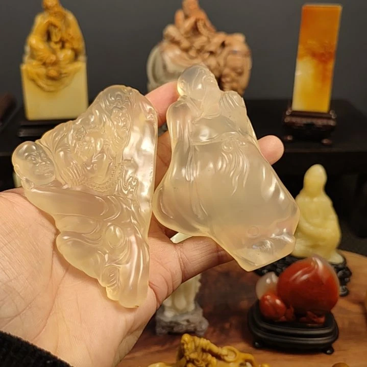 寿山石翠*玉摆件摆件摆件