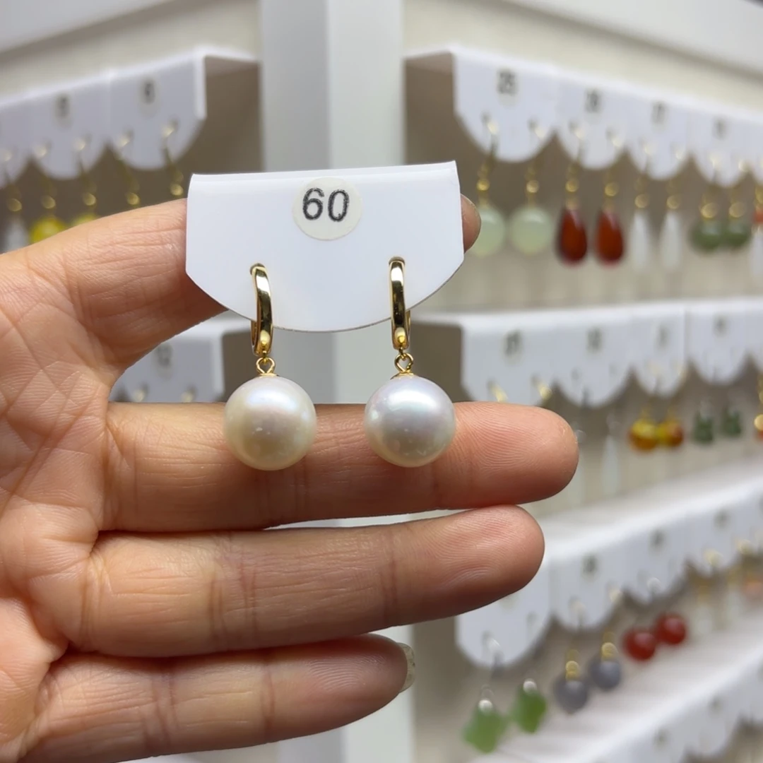 耳饰淡水珍珠银S925镶嵌