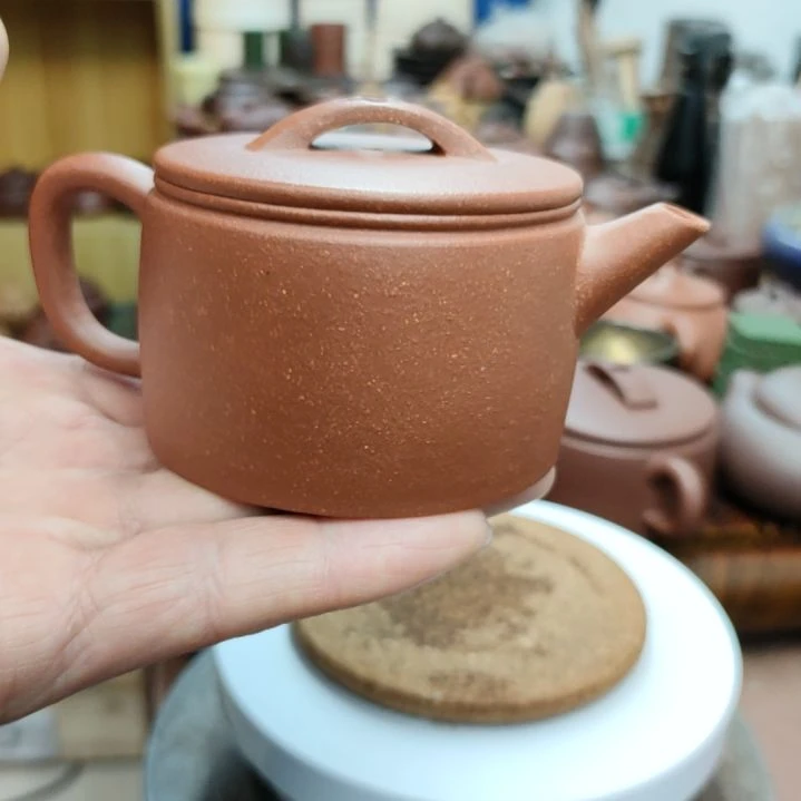 紫砂茶壶困*汉瓦降坡130cc左右微瑕