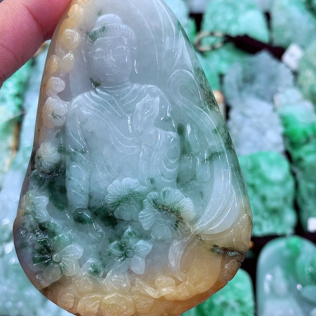 翡翠未镶嵌吊坠(不含链)