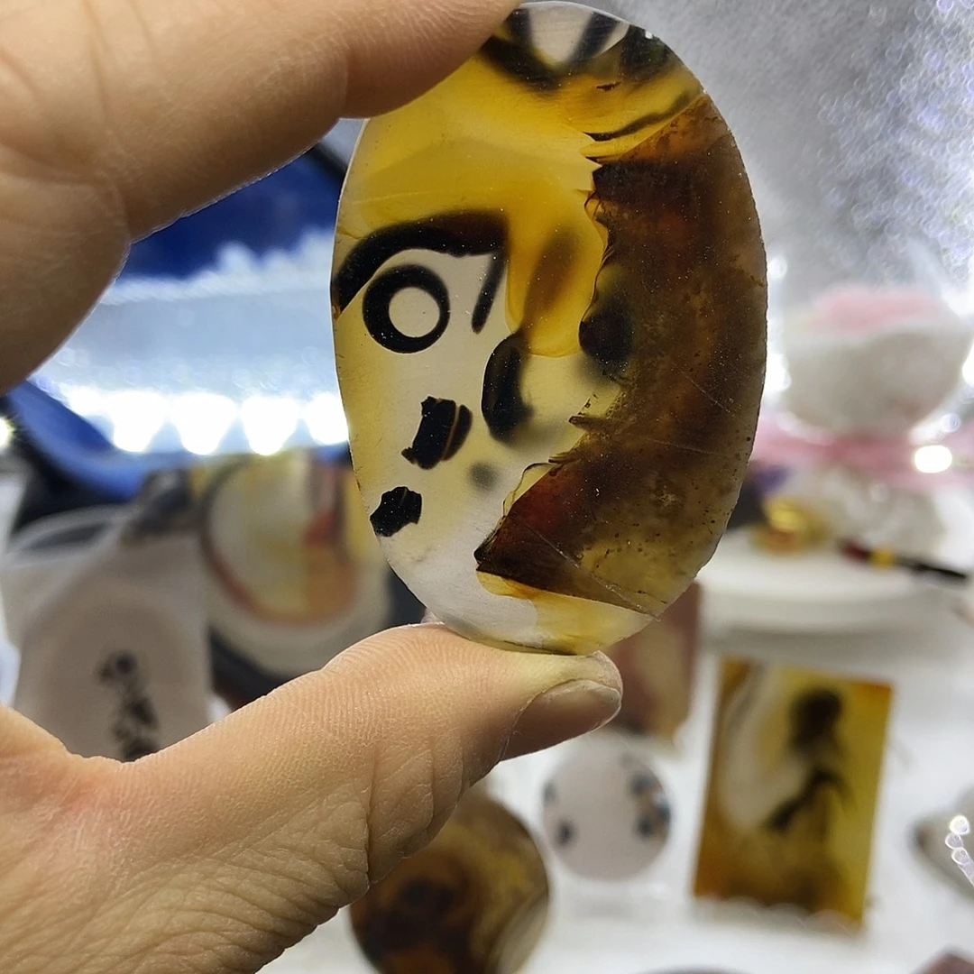 定制玛瑙巴玉玛瑙象形花牌