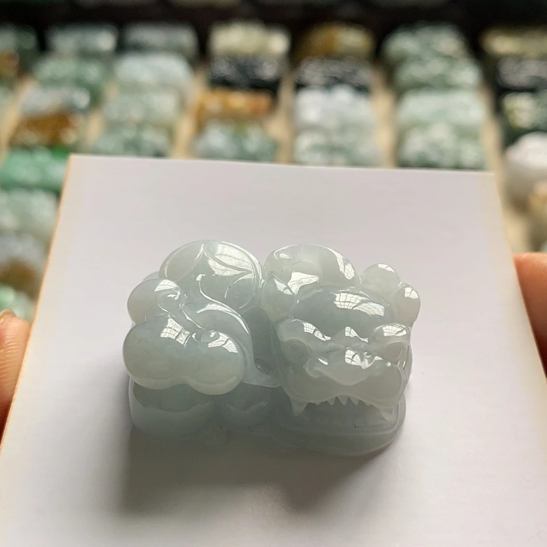 颈饰未镶嵌翡翠天然翡翠貔貅吊坠