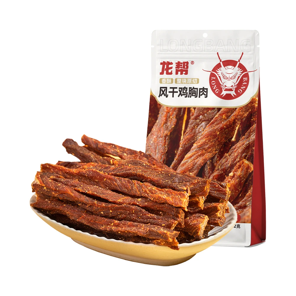 龙帮102g风干鸡胸肉休闲办公室零食解馋耐嚼