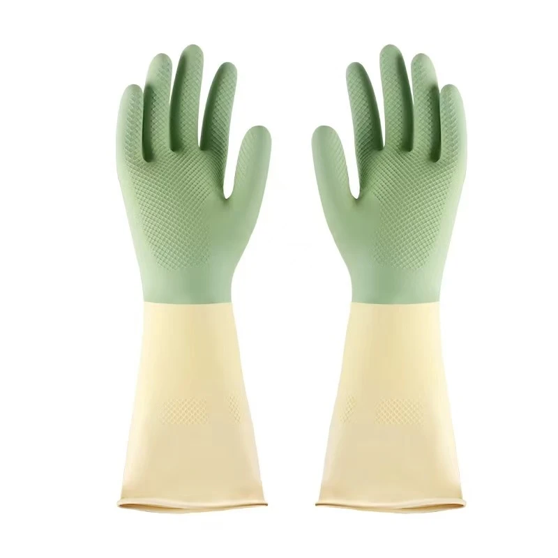 双色植绒手套舒适弹性好