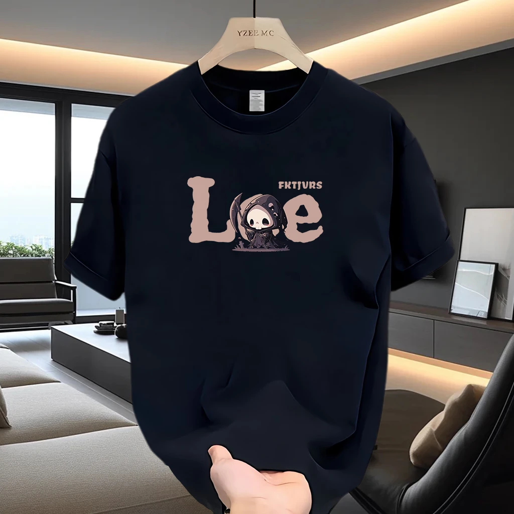 美式痞帅重磅纯棉短袖T恤青年男女款夏季ins潮牌男士圆领百搭上衣