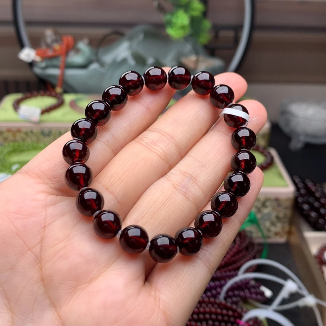 未镶嵌手串石榴石手串8.8