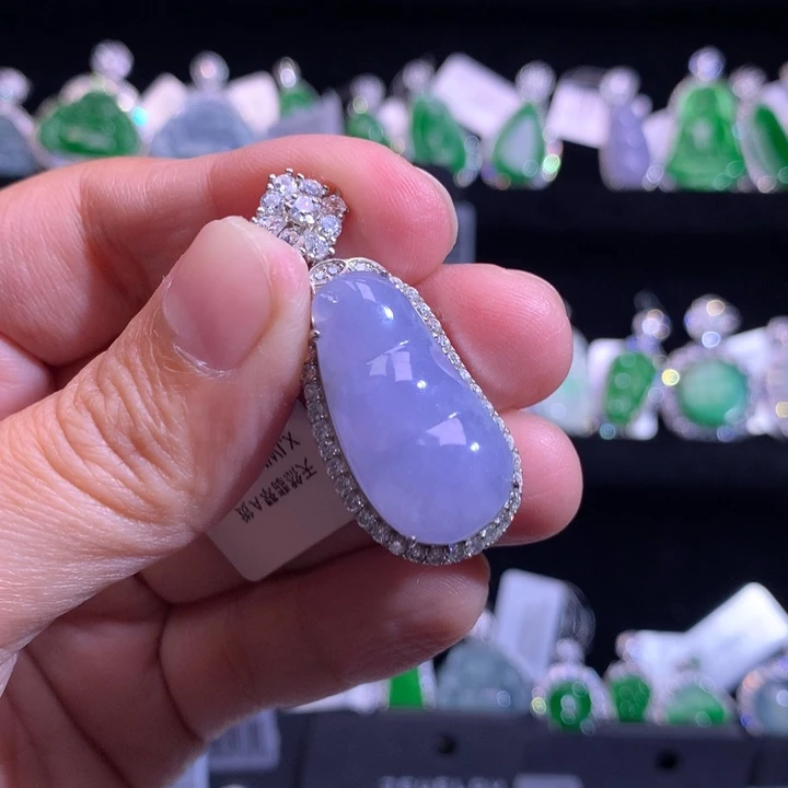 【闪购商品】颈饰银S925镶嵌翡翠