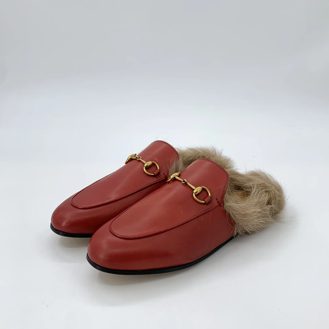 99新 GUCCI/古驰 H14479半拖鞋 带鞋盒39码