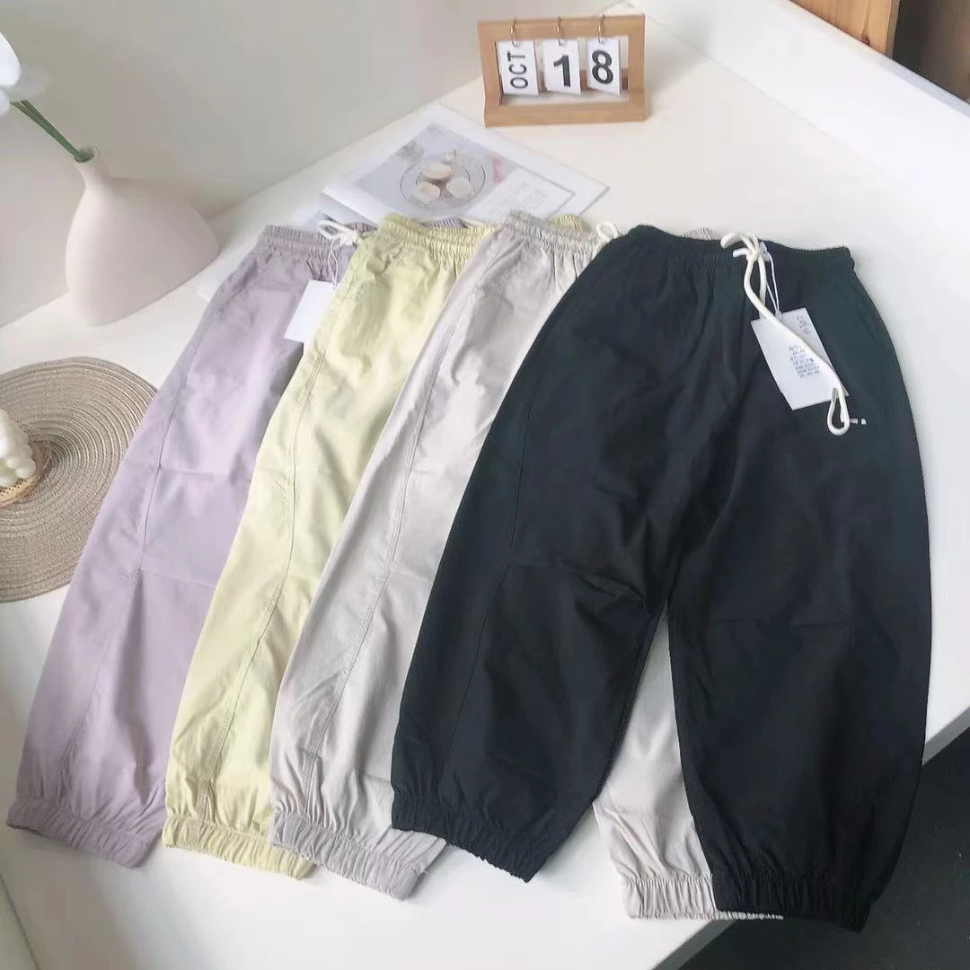 C054淘气儿童夏季休闲裤L字母5273