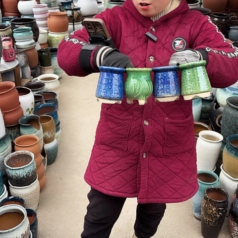 口7高10瑕疵随机八个盆子