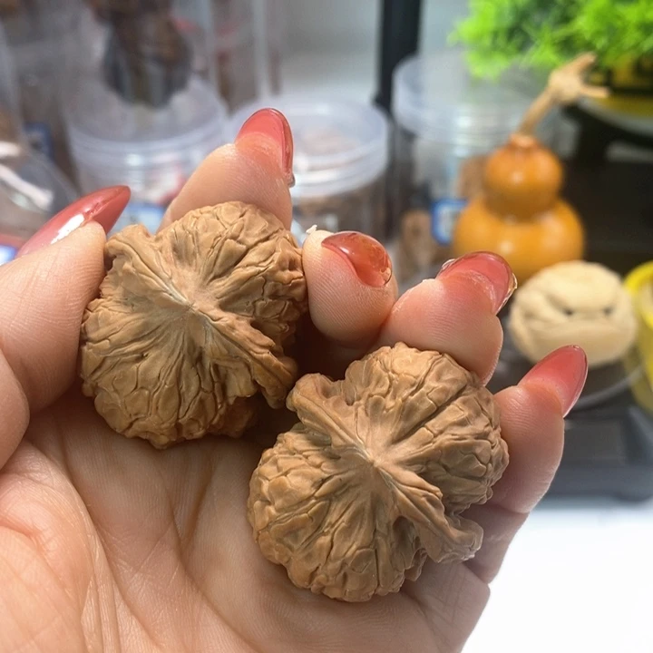 文玩核桃把件阿***活甲骨文
