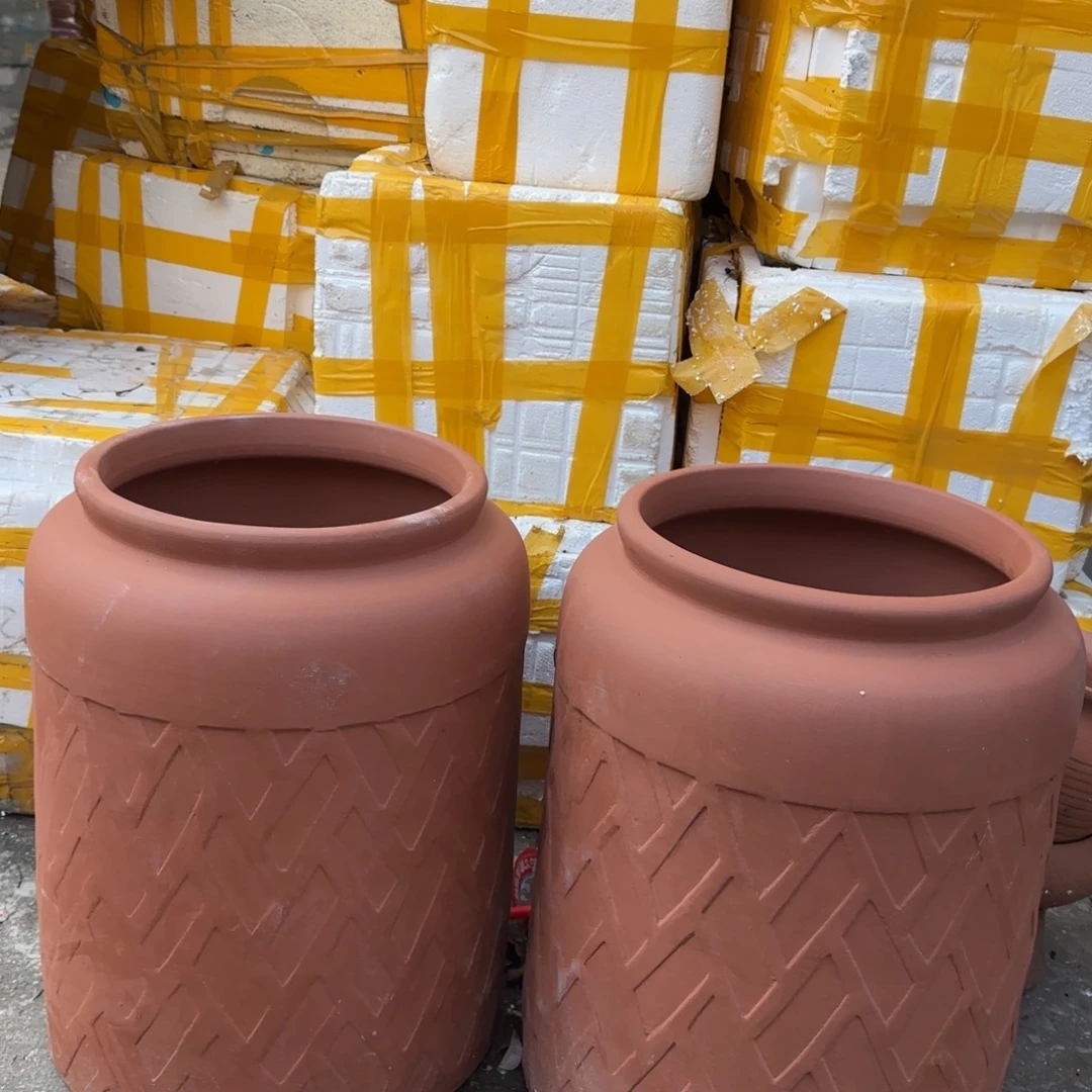 紫砂花盆口30高50宜兴紫砂